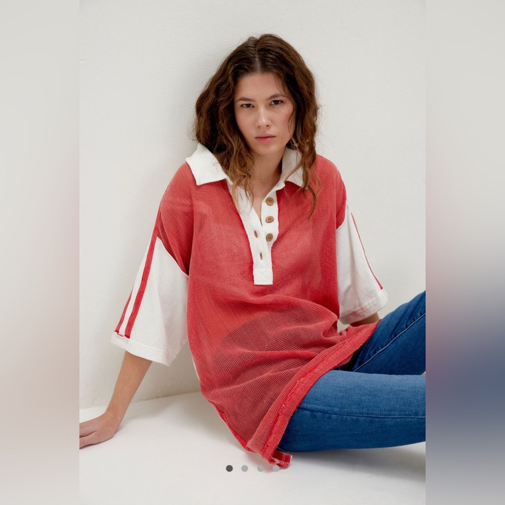 NWT Free People We The Free Karlie Polo
